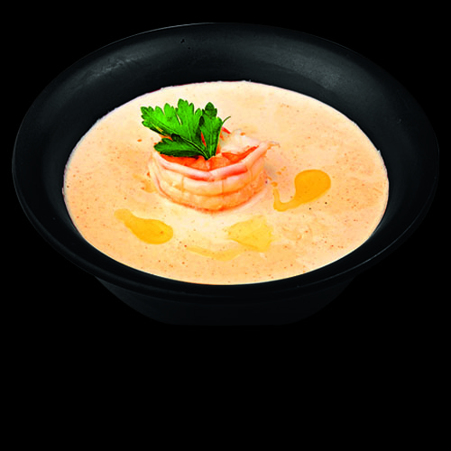 Сливочный суп с креветкой